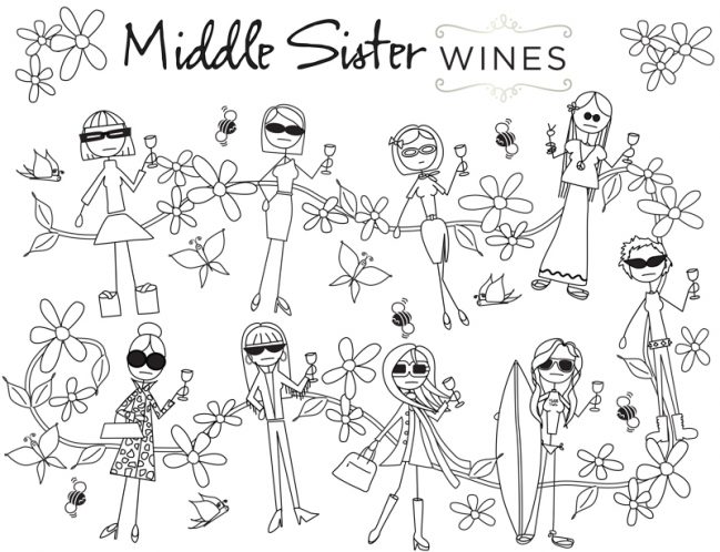 Middle Sister Coloring Pages
