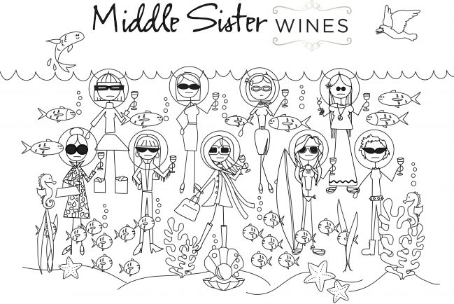 Middle Sister Summer 2016 Coloring Page